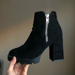 Chunky Heel Ankle Boots